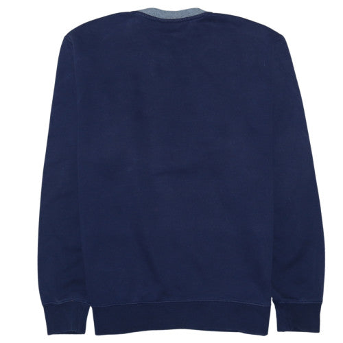 Nike Mens Blue Crew Neck Pullover Sweatshirt Size M