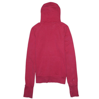 Nike Womens Pink Hoodie Size M Pullover Logo Hooded Sweatshirt