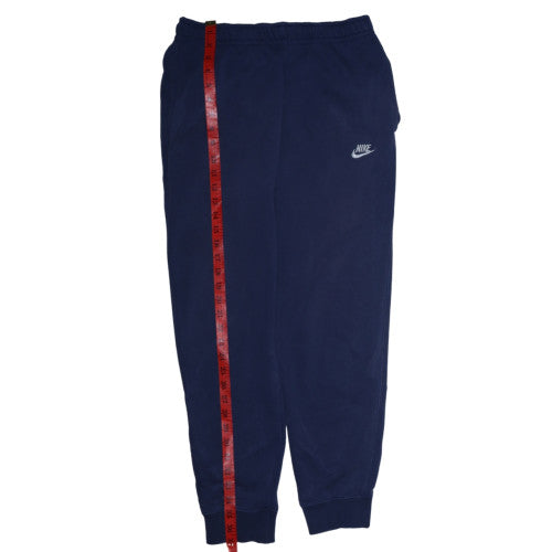 Nike Men's Blue Fleece Jogger Trousers Size M Regular Fit