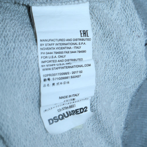 Dsquared2 Men's Grey Crew Neck Pullover Sweatshirt L