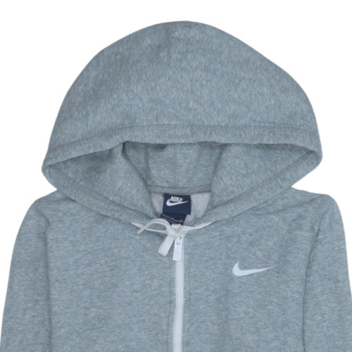 Nike Men’s Grey Full Zip Hoodie Size S Lightweight Sportswear