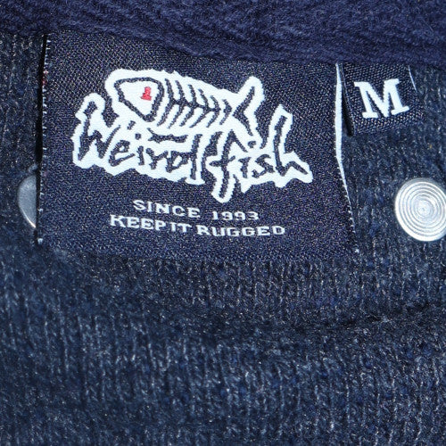 Weird Fish Men's Blue 1/4 Zip Henley Sweatshirt Size M