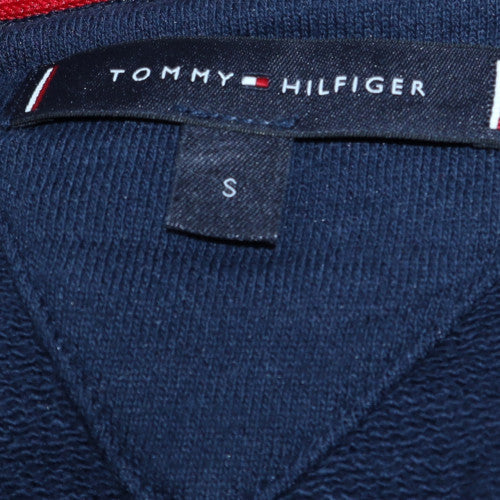 Tommy Hilfiger Men's Blue Small Crew Neck Logo Pullover Sweatshirt