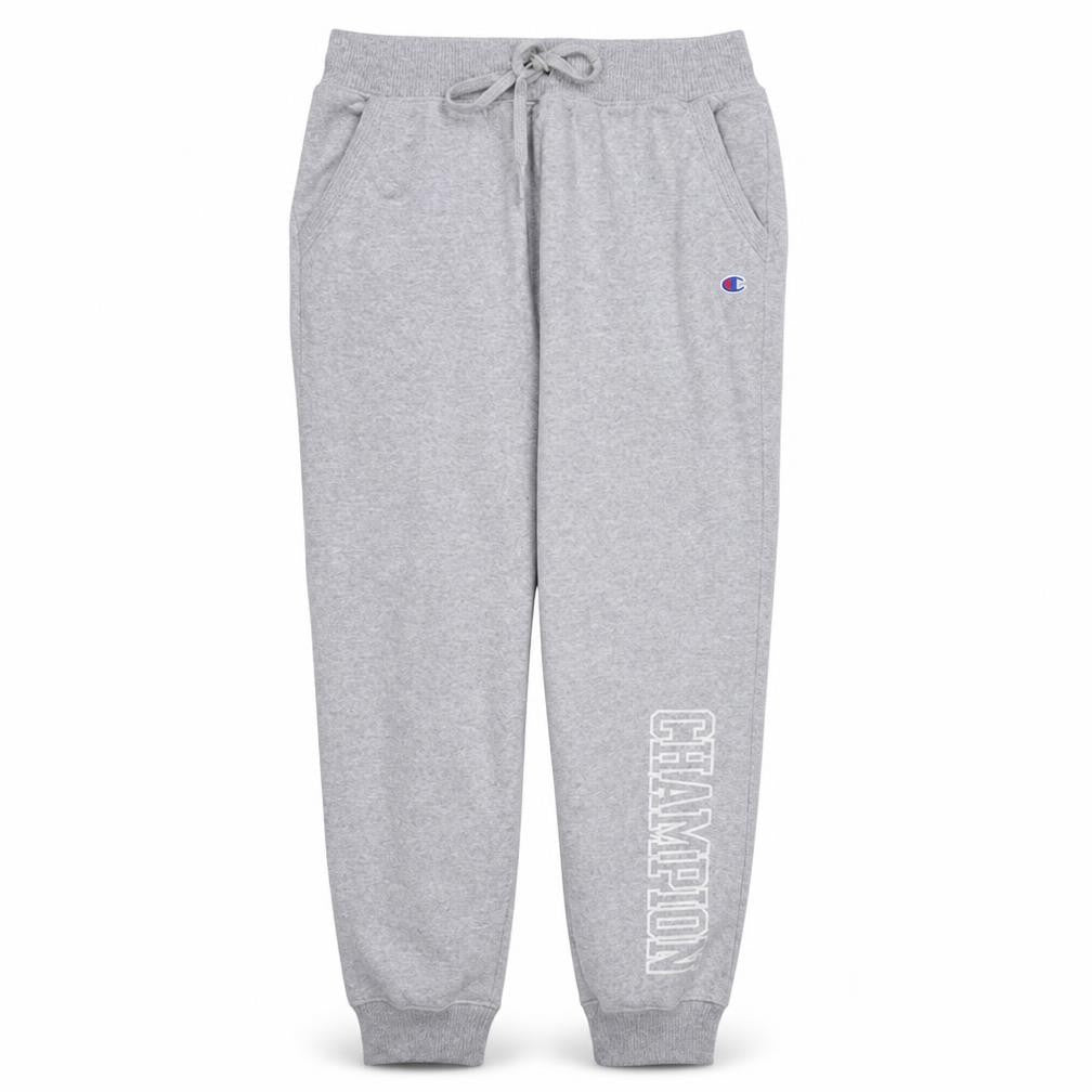 Champion Men’s Grey Jogger Fleece Sweatpants L Regular Fit