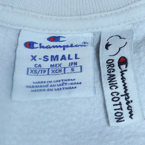 Champion Men's White XS Crew Neck Pullover Sweatshirt