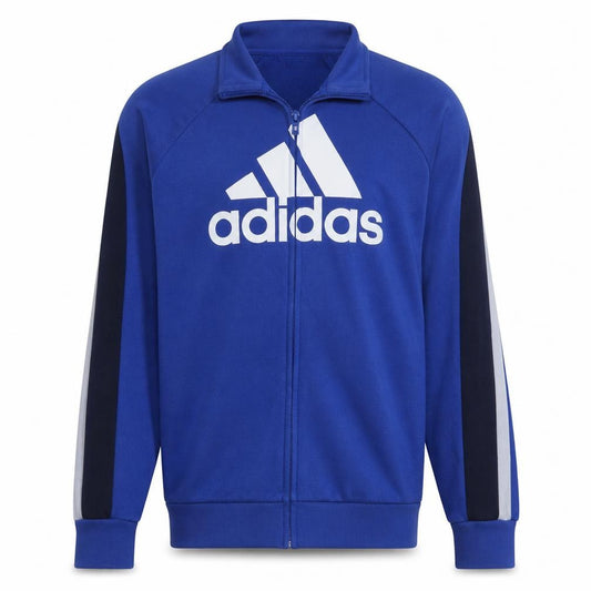 Adidas Men’s Blue Full Zip Logo Sweatshirt XL