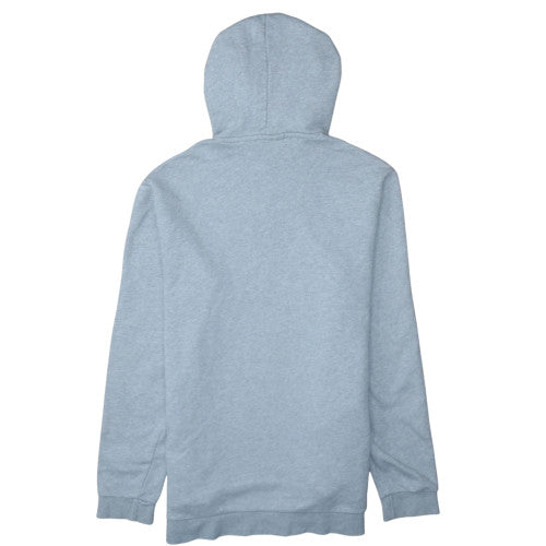 Adidas Men’s Grey Pullover Hoodie Medium Logo Fleece Sweatshirt