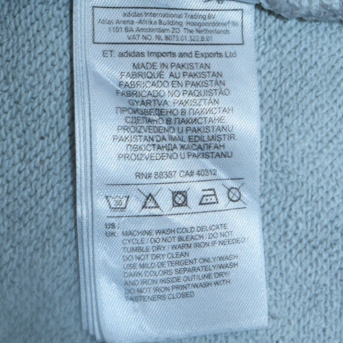 Adidas Men’s Grey Pullover Hoodie Medium Logo Fleece Sweatshirt