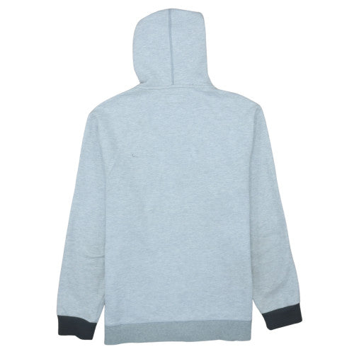 Converse Men's Grey Full Zip Hoodie M Fleece Lined All Star Sweatshirt