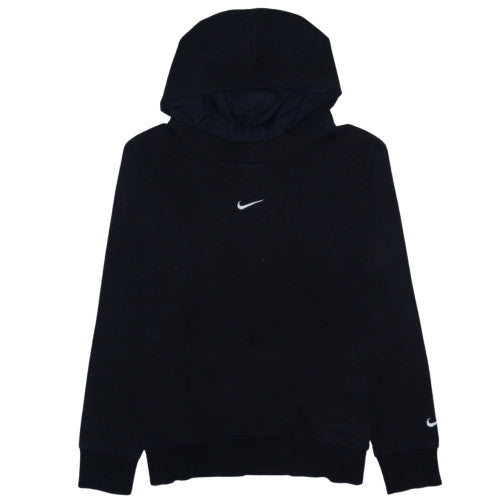 Nike Men’s Black Pullover Hoodie S Logo Fleece Sportswear