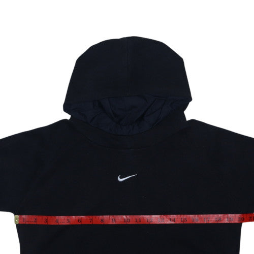Nike Men’s Black Pullover Hoodie S Logo Fleece Sportswear