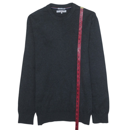 U.S. Polo Assn. Mens Charcoal Grey Marl Cotton Crew Neck Sweatshirt L