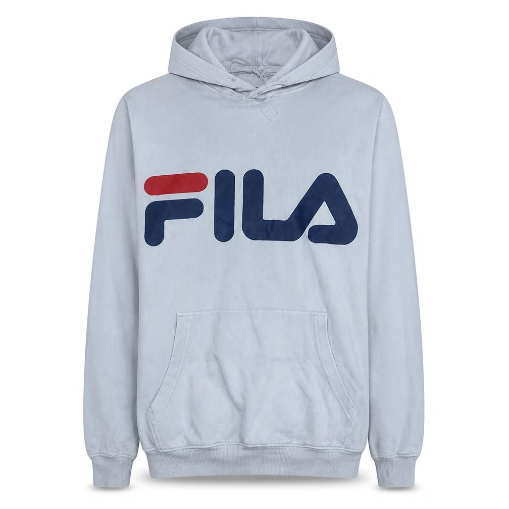 Fila Mens White XS Pullover Hoodie Logo Graphic Fleece