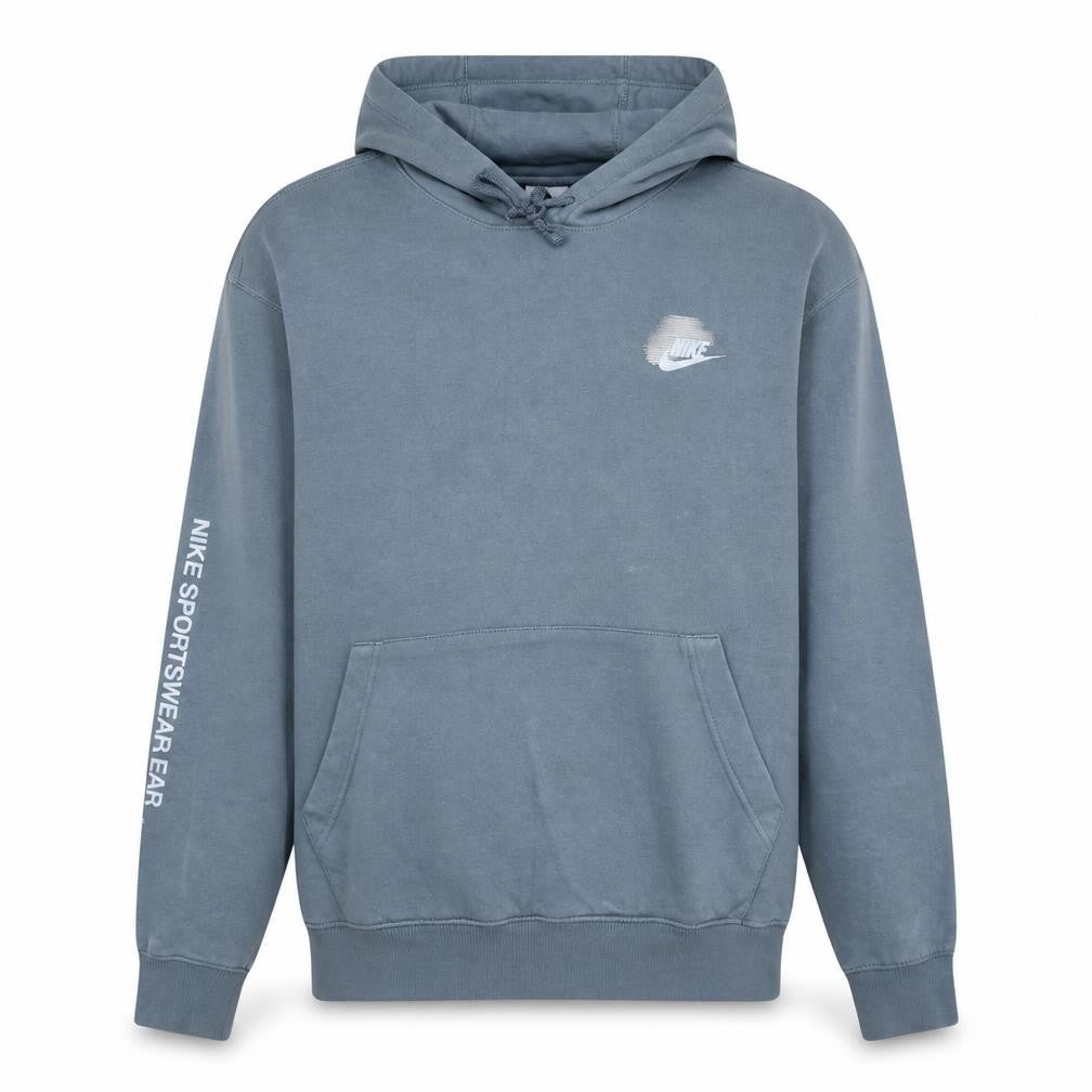Nike Men's Grey Pullover Hoodie L Logo Graphic Sportswear