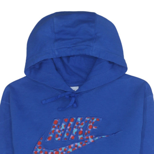 Nike Men’s Blue Pullover Hoodie M Regular Fleece Sportswear