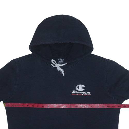 Champion Men's Blue Pullover Hoodie Large Fleece Logo Sportswear