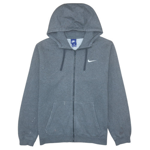 Nike Men's Grey Full Zip Hoodie L Regular Fit Sportswear