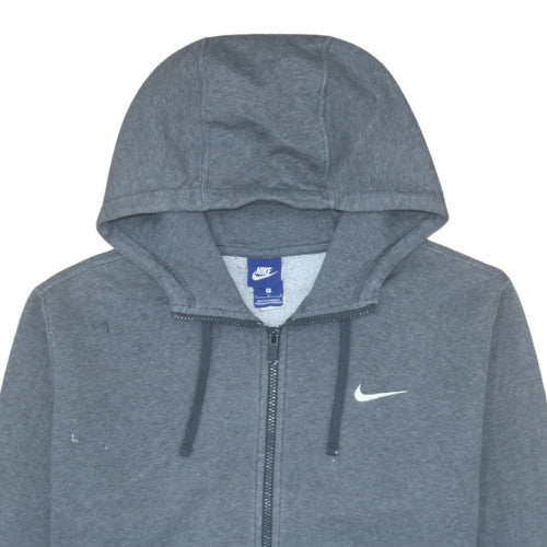 Nike Men's Grey Full Zip Hoodie L Regular Fit Sportswear