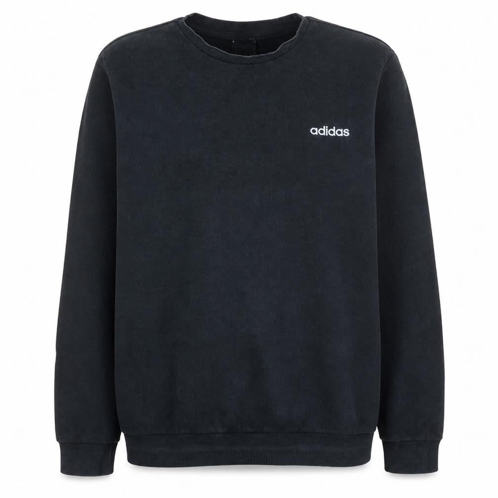 Adidas Men's Black L Pullover Crew Neck Fleece Sweatshirt