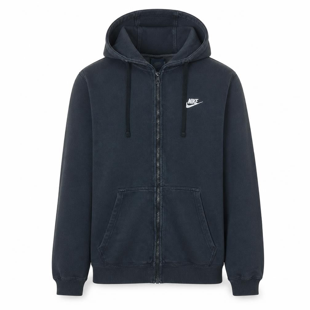 Nike Men's Black Full Zip Hoodie M Fleece Sportswear