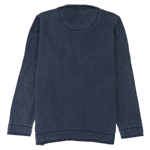 Weird Fish Men's Blue Medium 1/4 Zip Cotton Sweatshirt