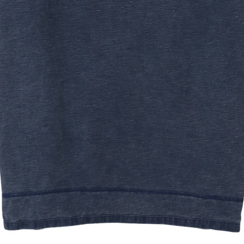 Weird Fish Men's Blue Medium 1/4 Zip Cotton Sweatshirt
