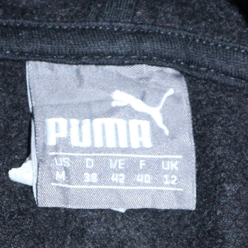 Puma Men's Black Pullover Hoodie High Neck Fleece M Regular Fit