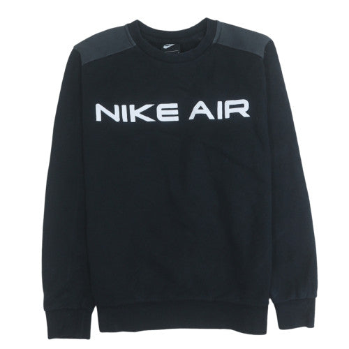 Nike Air Men’s Black Crew Neck Pullover Sweatshirt M Regular Fit