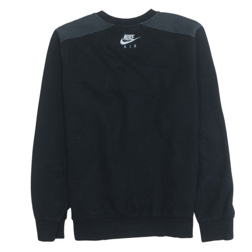 Nike Air Men’s Black Crew Neck Pullover Sweatshirt M Regular Fit