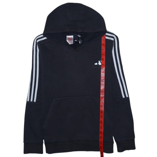 Adidas Boys Black Pullover Hoodie 13-14 Years Long Sleeve Sportswear