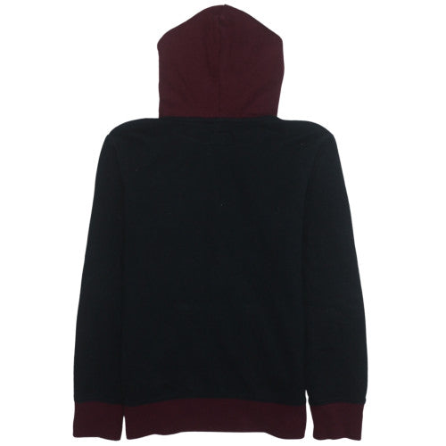 Jordan Boys Black & Burgundy Pullover Hoodie 12-13 Years Fleece Lined