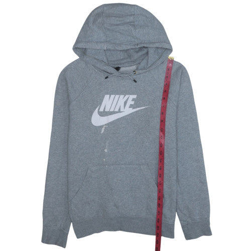Nike Men's Grey Pullover Hoodie L Fleece Sportswear