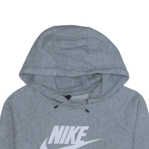 Nike Men's Grey Pullover Hoodie L Fleece Sportswear
