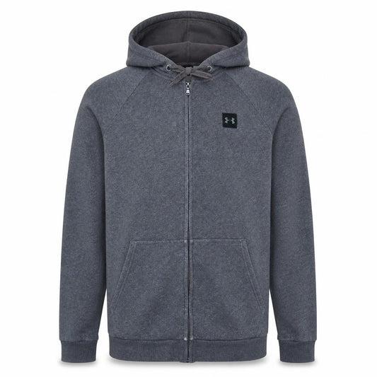 Under Armour Men's Grey Full Zip Hoodie Size L Lightweight Fleece