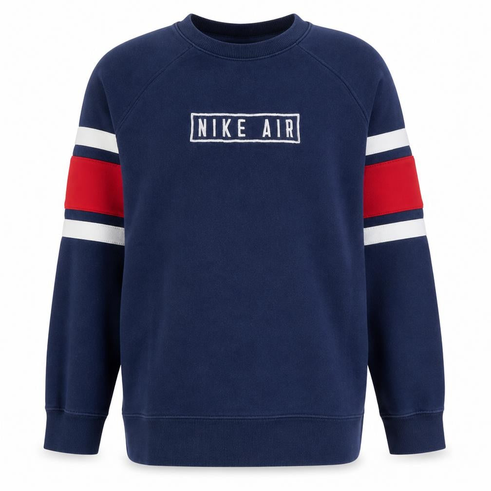 Nike Boys Blue XL Crew Neck Pullover Sweatshirt with Logo Detail