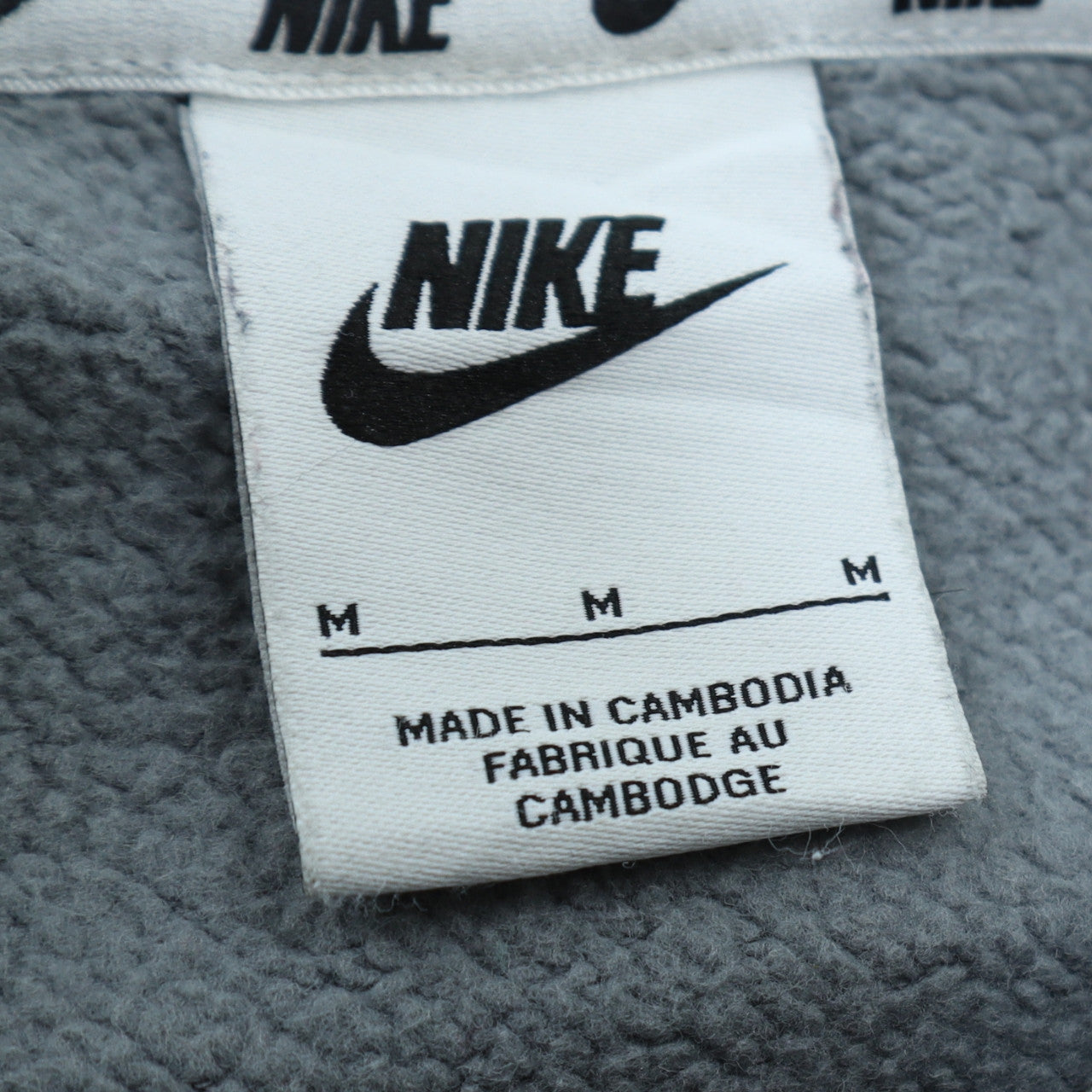 Nike Women's Grey Colourblock Pullover Sweatshirt M