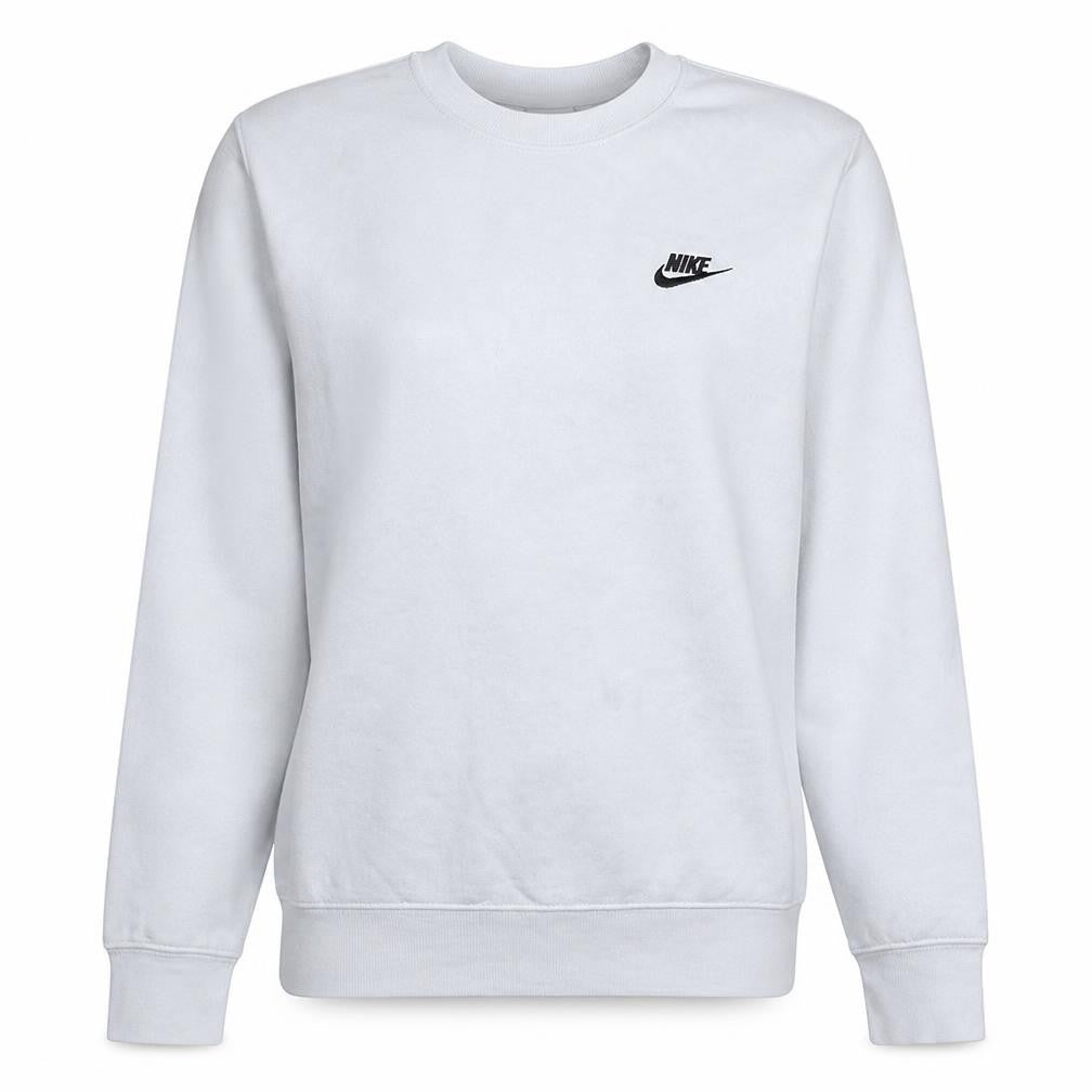 Nike Women’s White Small Sweatshirt Crew Neck Pullover 80% Cotton