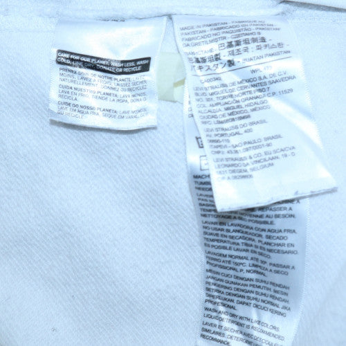 Levi's Mens White Graphic Logo Pullover Hoodie Size M