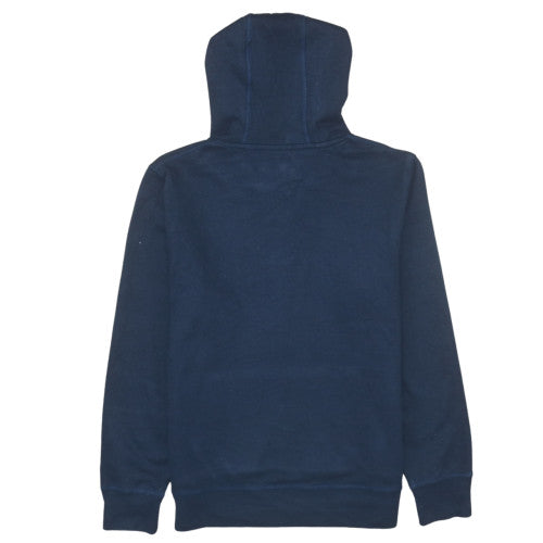 Tommy Hilfiger Men's Navy Blue Pullover Hoodie Medium Fleece Logo