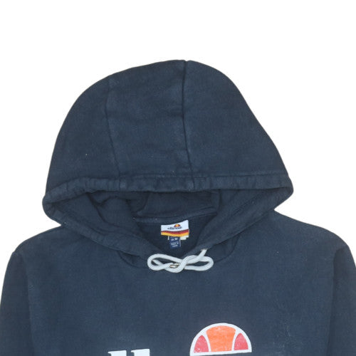 Ellesse Mens Blue Pullover Hoodie M Logo Fleece Sweatshirt