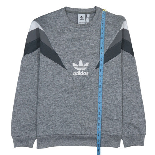 Adidas Men's Grey Crew Neck Sweatshirt Size M Sports Pullover