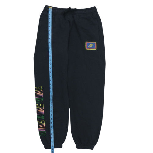 Nike Womens Black Fleece Sweatpants Small Logo Comfort Fit