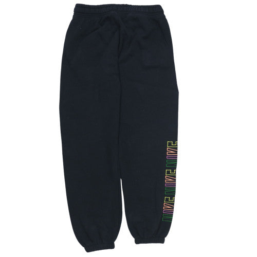 Nike Womens Black Fleece Sweatpants Small Logo Comfort Fit