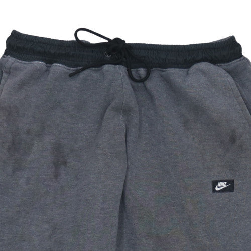 Nike Men Grey Fleece Jogger Trousers L Regular Fit