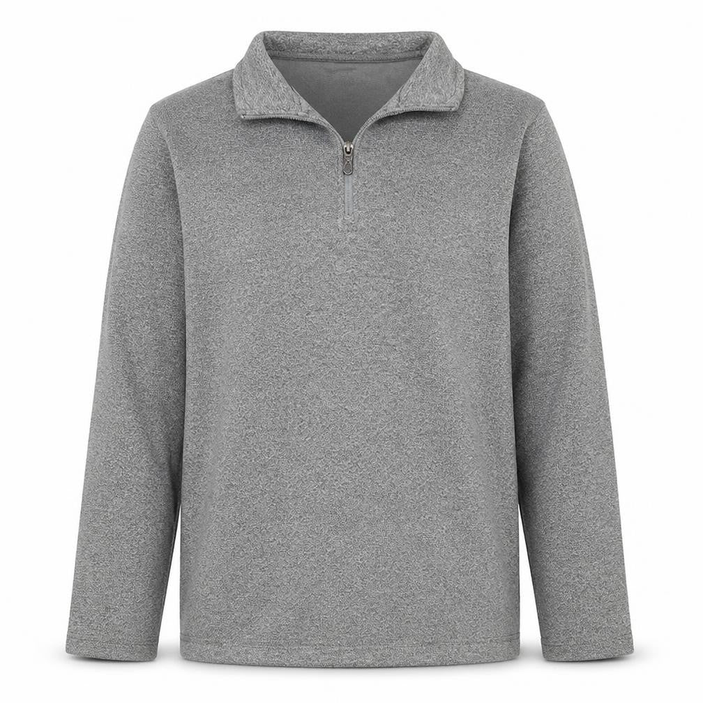 Weird Fish Men's Grey 1/4 Zip Fleece Sweatshirt Size M
