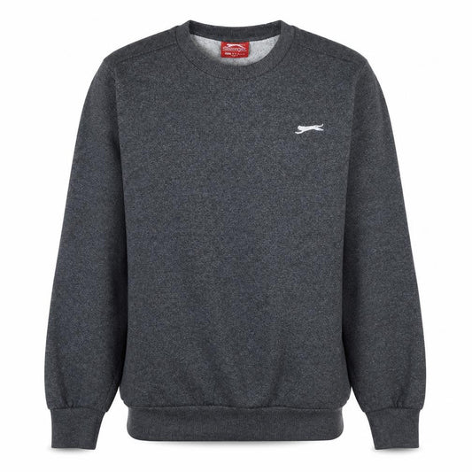 Slazenger Men's Grey Crew Neck Pullover Sweatshirt M Regular Fit