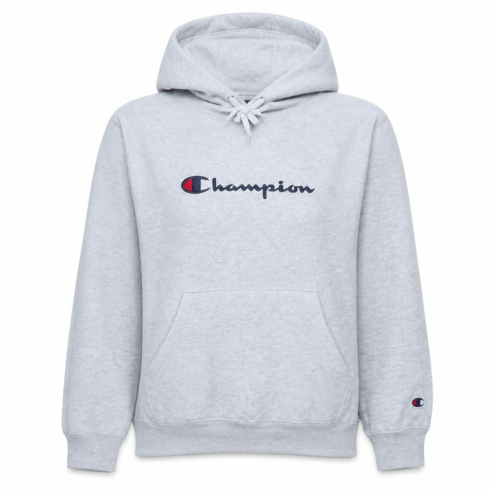 Champion Women’s Grey Small Hoodie Pullover with Logo – Casual Style