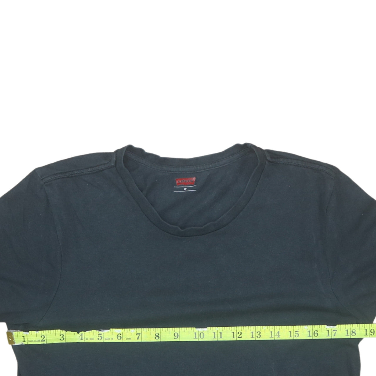 Levi's Men's Black Regular Fit Cotton Stretch Crew Neck T-Shirt Size M