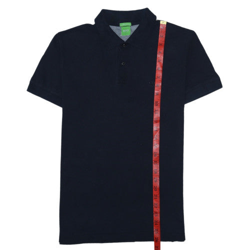 Hugo Boss Men's Black Regular Fit Cotton Polo Shirt M