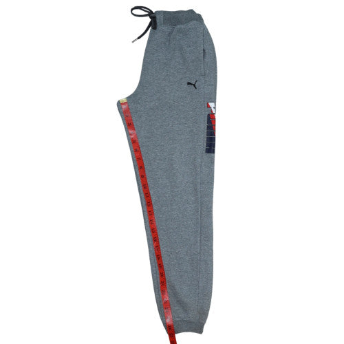 Puma Boys Grey Jogger Trousers 14 Years Elastic Waist Fleece Sweatpants